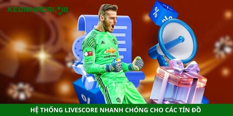 Hệ thống livescore nhanh chóng cho các tín đồ